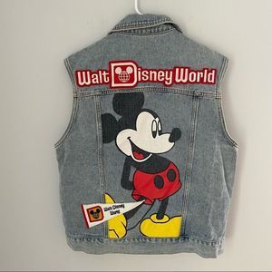 Walt Disney World Pennant Denim Vest for Women